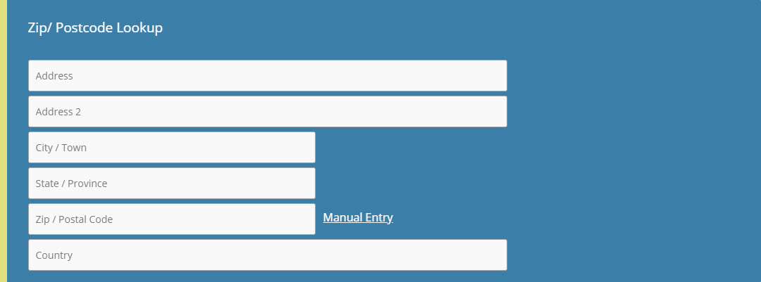 Address Lookup Form