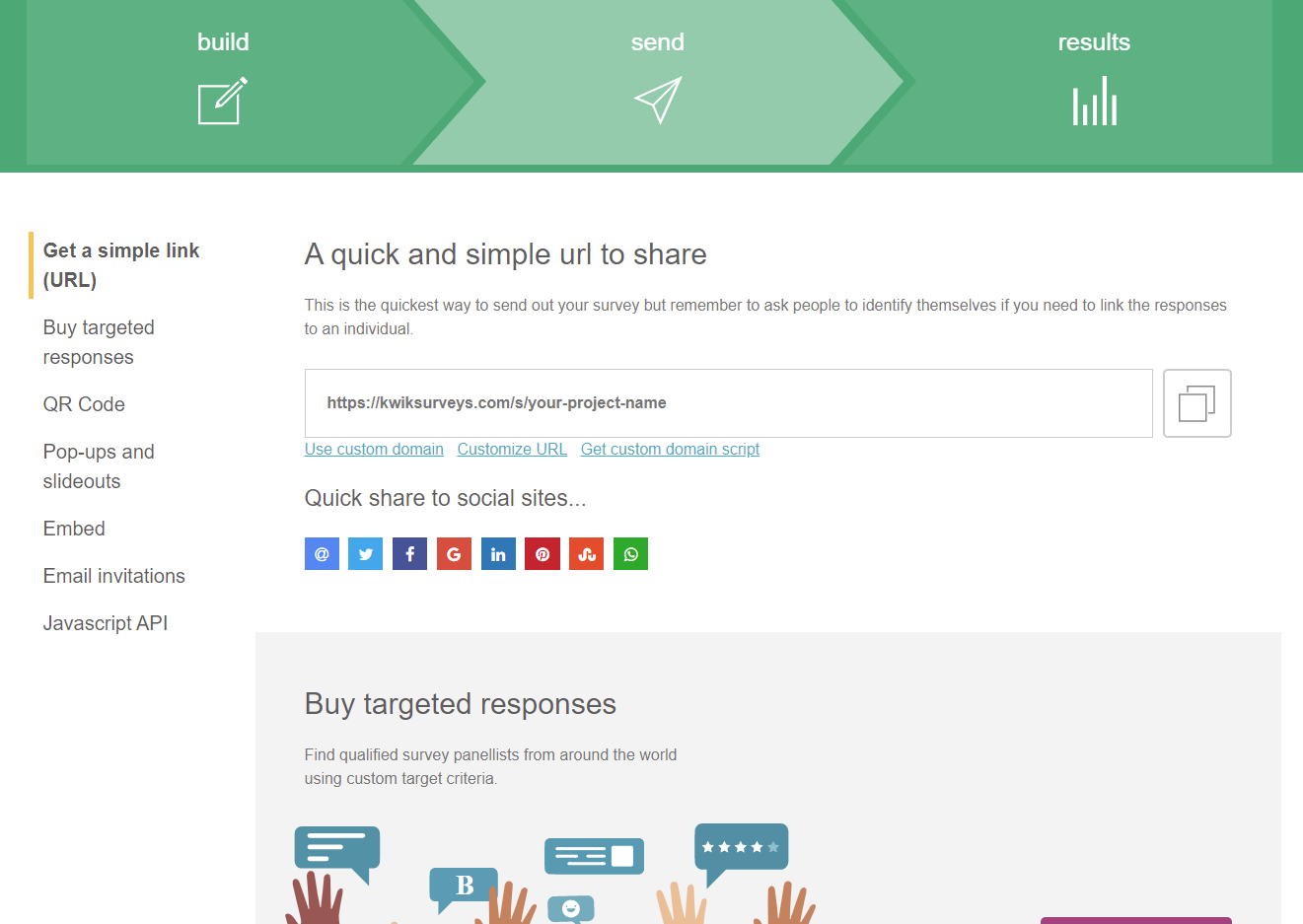Share Surveys on Social Media