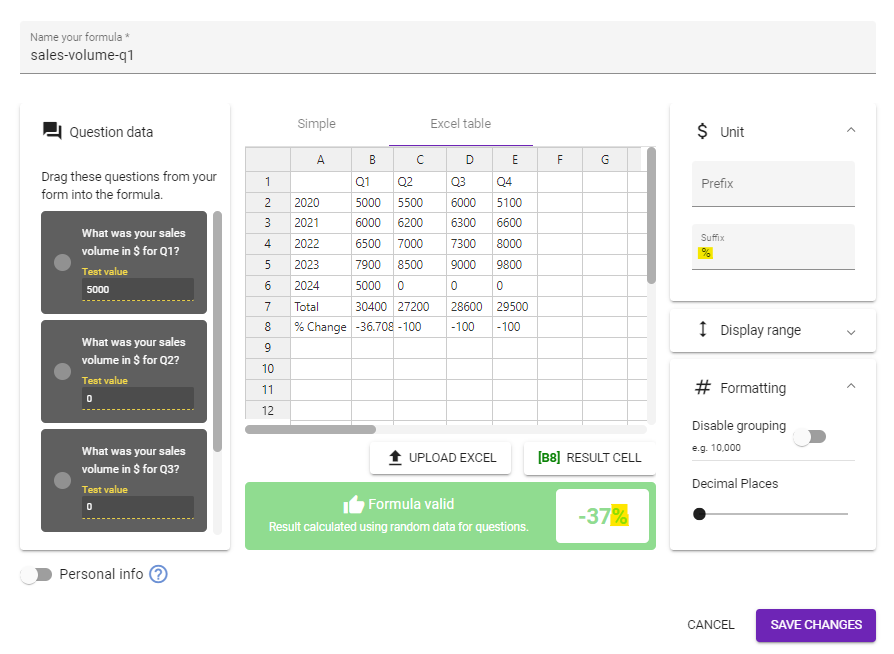 Add Suffix Prefix To Excel Table Formulas