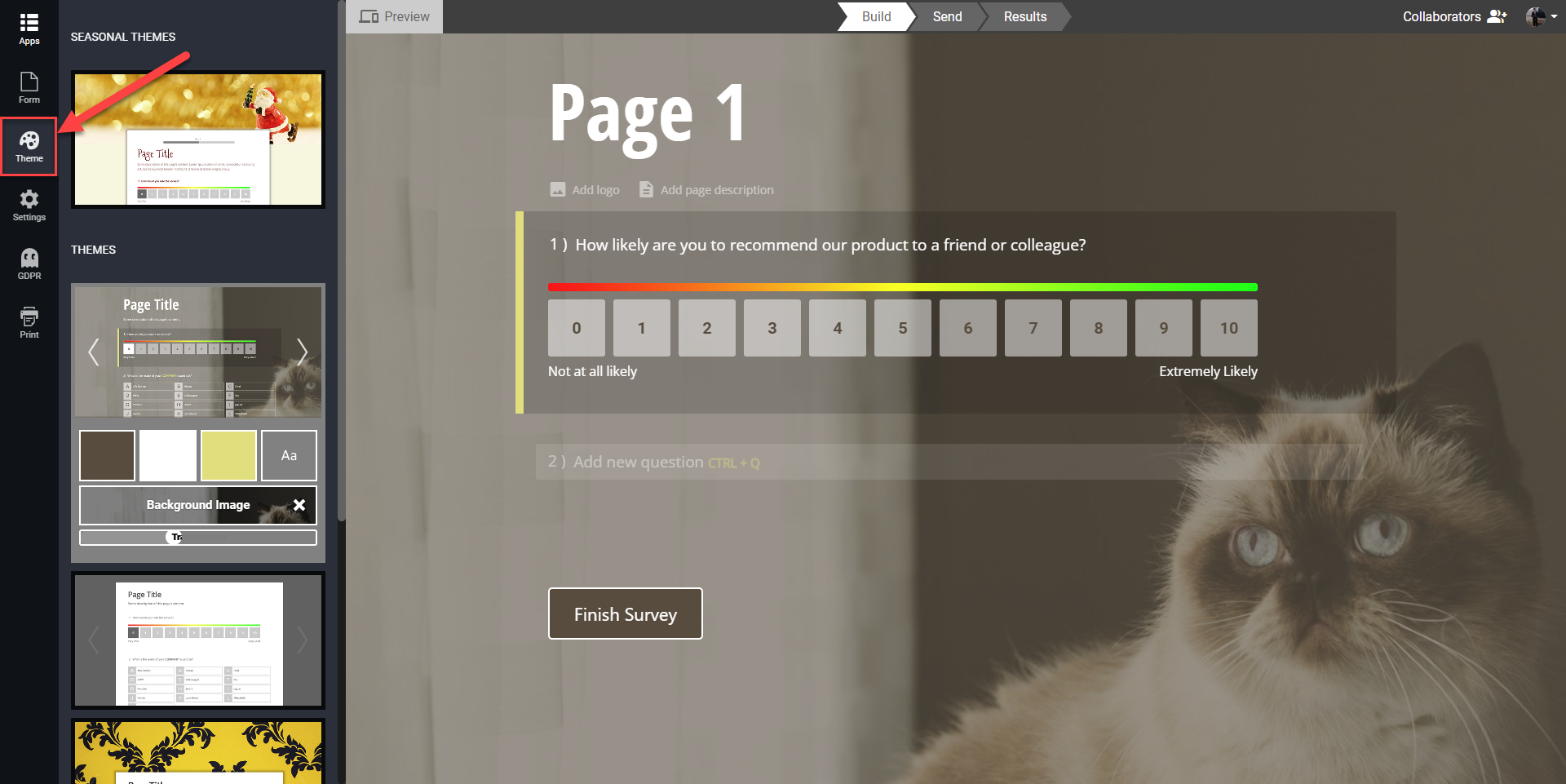 Customize Survey Themes