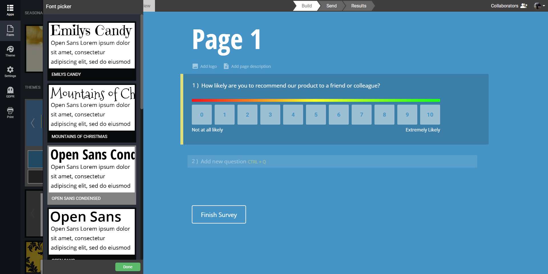 Change Fonts In Surveys