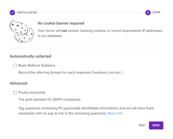Online Calculator Compliance Settings