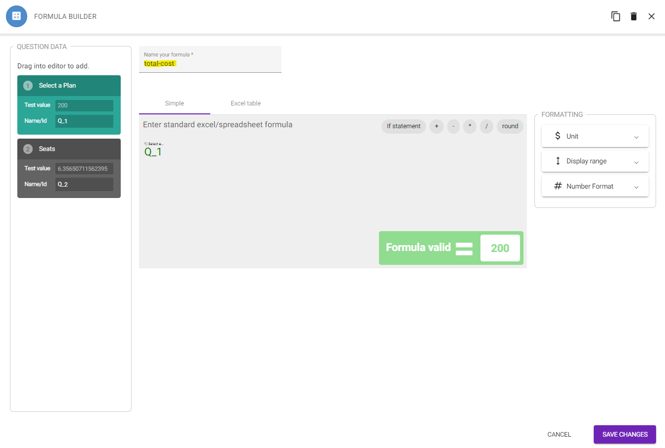 Name Your Interactive Calculator Formula